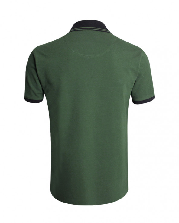 Dos du polo Artax Otago vert vintage pour homme