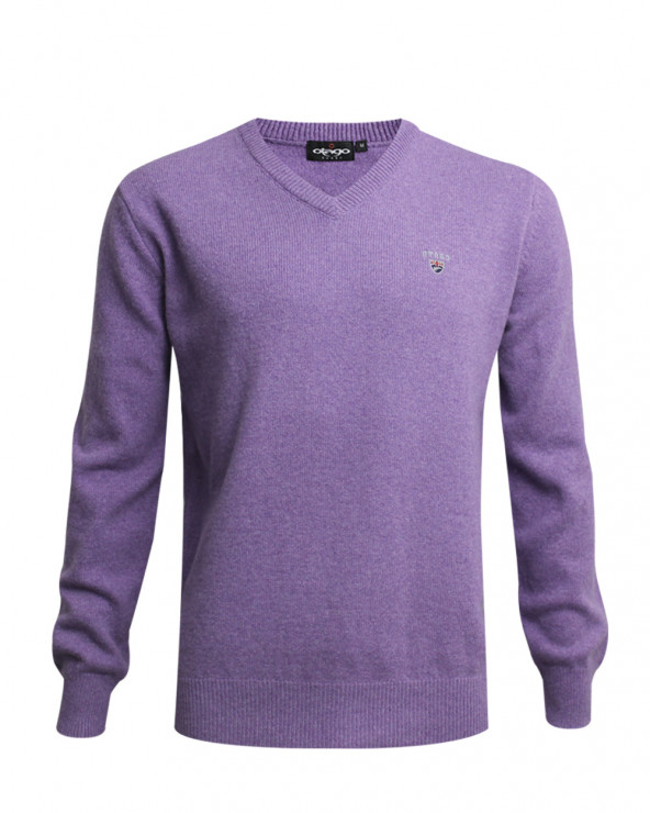 Pull Buenos Aires col V Otago rugby violet pour homme