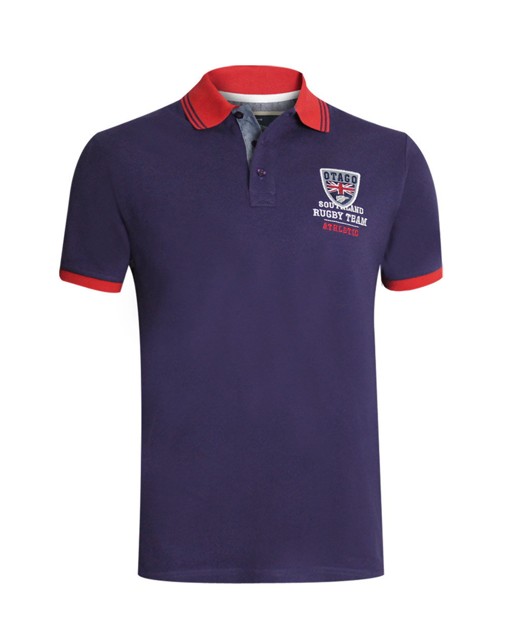 Polo Artax manches courtes violet rouge Otago pour homme