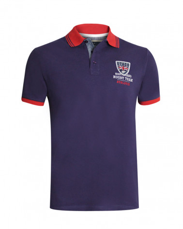 Polo Artax manches courtes violet rouge Otago pour homme