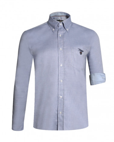 Chemise manches longues OTASPHERE Otago rugby oxford bleu ciel pour homme