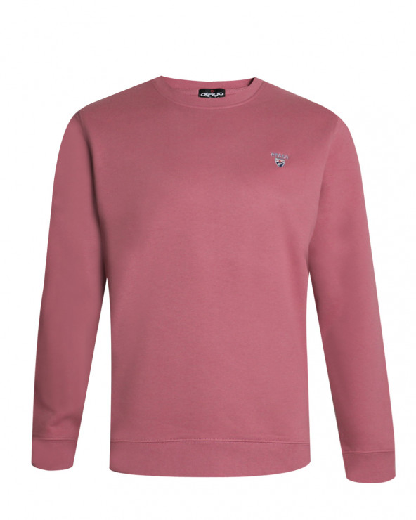 Sweat col rond Printago Otago rugby antique rose pour Homme