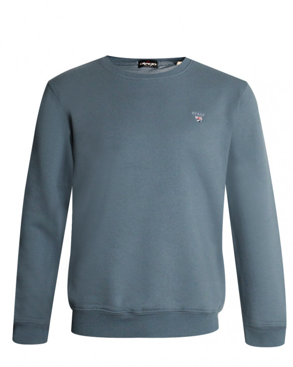 Sweat col rond Printago Otago rugby mineral grey pour Homme