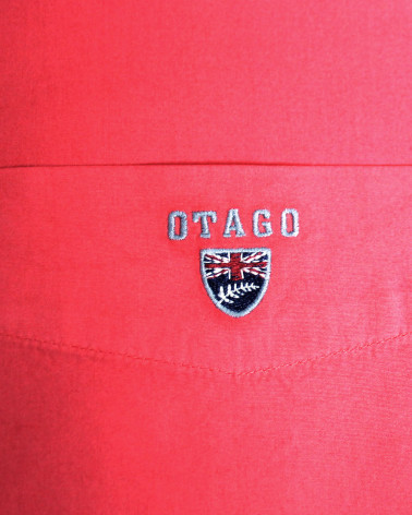 Broderie sur la poche côté coeur de la chemise Buenos aires corail pour homme