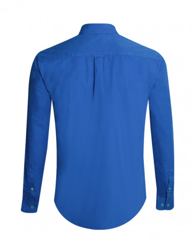 Dos de la chemise Otago Buenos Aires coton bleu royal pour homme