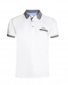 Polo manches courtes Pullsail Otago rugby blanc pour homme