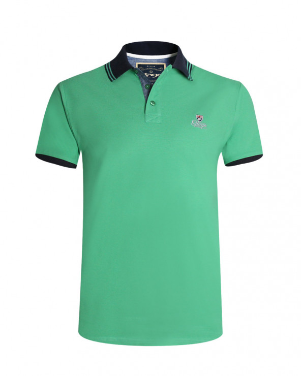 Polo manches courtes Griffax Otago rugby vert pour homme