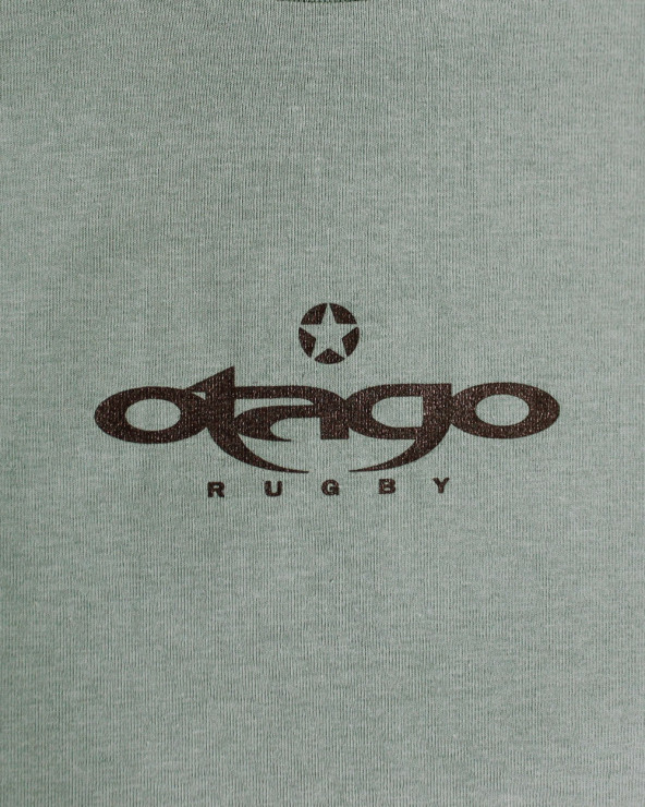 Sérigraphie sur le devant du tee-shirt Haast Otago moss green pour homme