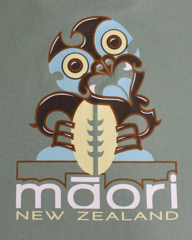 Sérigraphie au dos du tee-shirt Haast Otago moss green pour homme