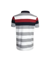 24PO4 POLO MC RAYE OTAGO BLANC/GRIS 24PO4 POLO MC RAYE OTAGO BLANC/GRIS