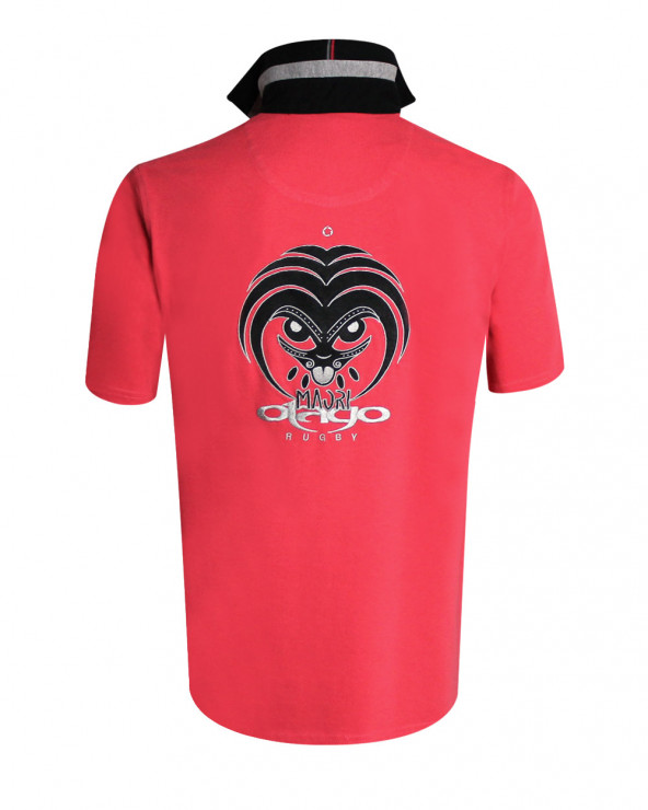 Polo LANG manches courtes Otago rugby corail pour homme