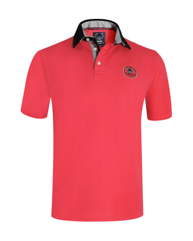 Polo LANG manches courtes Otago rugby corail pour homme