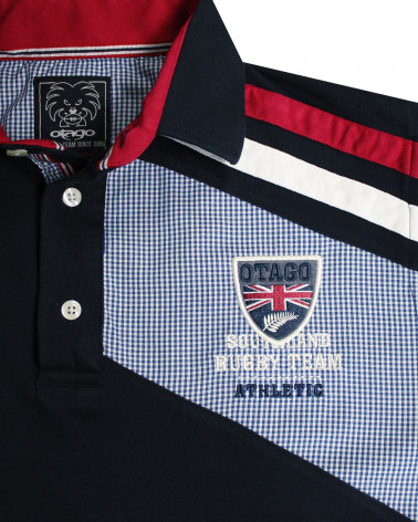 ensemble brodé côté cœur Polo Beachvichy Otago rugby  pour homme