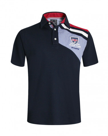 Polo Beachvichy manches courtes Otago rugby bleu marine pour homme