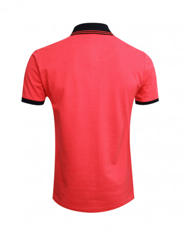 Dos du polo Artax Otago framboise pour homme