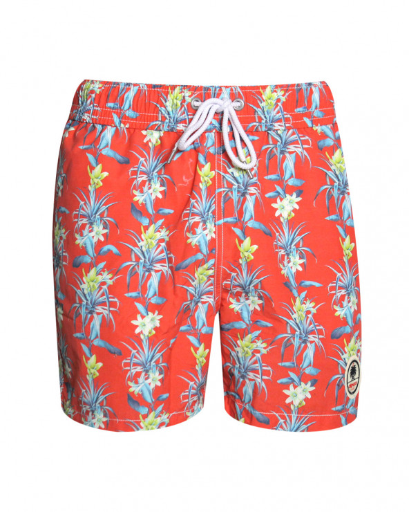 Short de bain Haway Otago rugby corail à motifs pour Homme