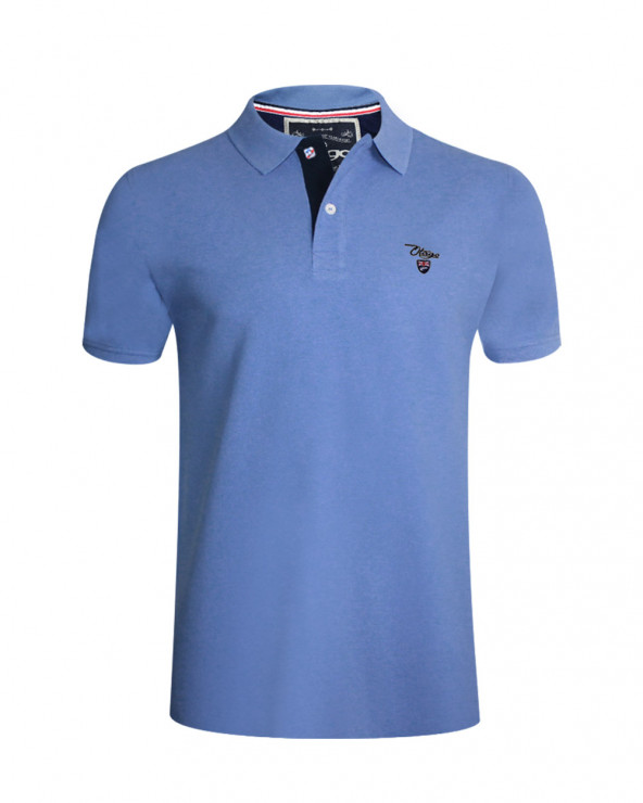 Polo Abruzzo manches courtes Otago rugby ciel homme