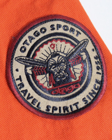 Ecusson cousu sur la manche de la veste Hobart Otago Rugby orange pour Homme