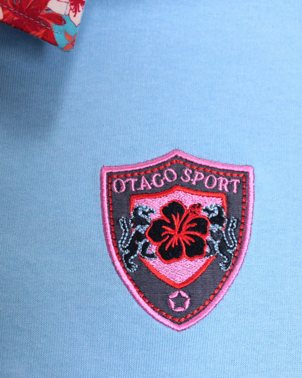 Broderie devant côté coeur du polo Tortue7 Otago pour homme