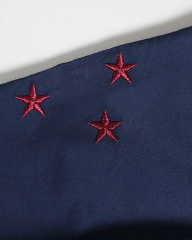 Etoiles brodées sur la manche droite de la chemise 2 Lions Otago bleu marine pour homme