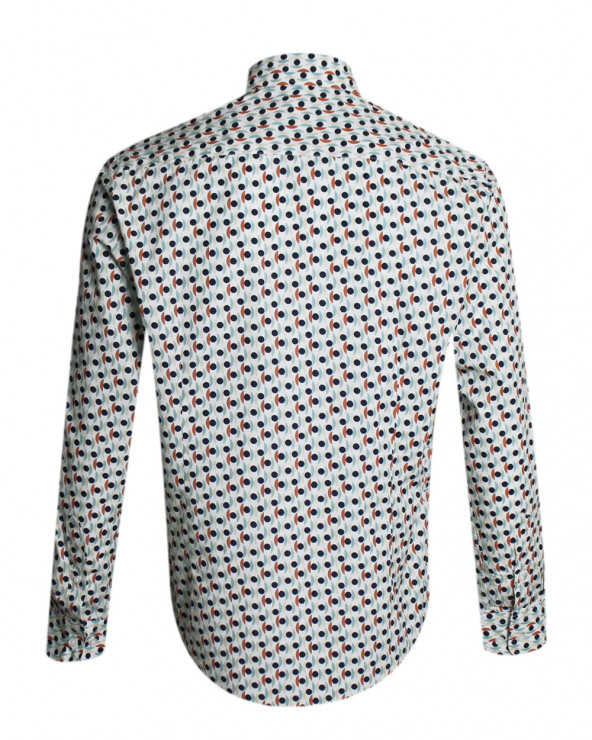 Dos de la chemise 259 Otago multicolore pour homme
