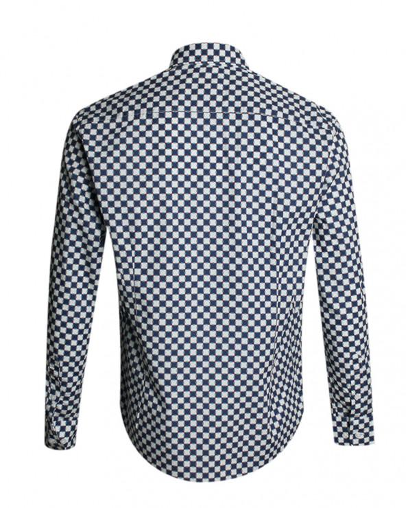 Dos de la chemise 258 Otago bleu marine pour homme