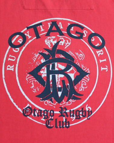 Sérigraphie au dos du tee-shirt Walter Otago framboise manches longues