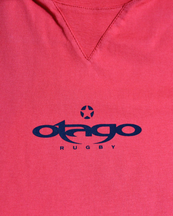 Sérigraphie devant du tee-shirt Walter Otago framboise manches longues
