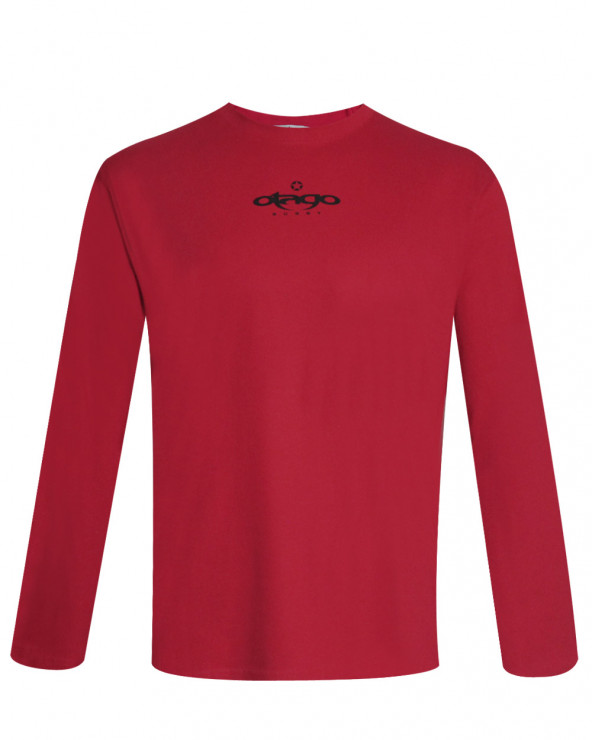 Tee-shirt Lang Otago manches longues rouge pour homme