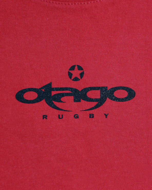 Sérigraphie devant du tee-shirt Lang manches longues Otago rouge pour homme