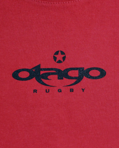 Sérigraphie devant du tee-shirt Lang manches longues Otago rouge pour homme