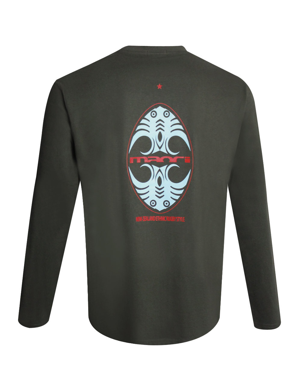 Tee shirt BALLON Otago rugby manches longues kaki pour homme