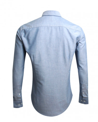 Dos de la chemise Artax Otago bleu marine pour homme