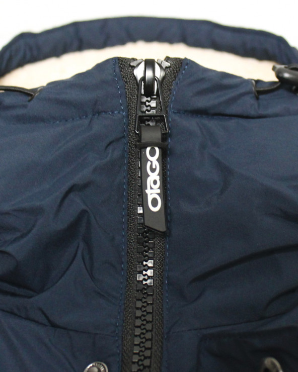 Curseur de fermeture de la doudoune Limbo Otago bleu marine pour homme