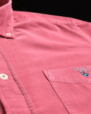 Détail produit de la chemise Velours Otago blush pour homme