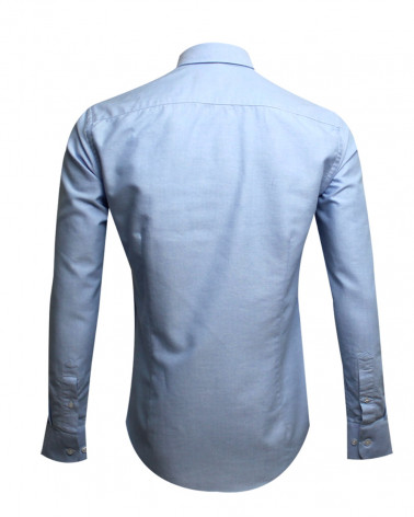 Dos de la chemise Artax Otago bleu ciel pour homme