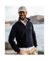 24SW7 SWEAT COL ZIP OTAGO BLEU MARINE