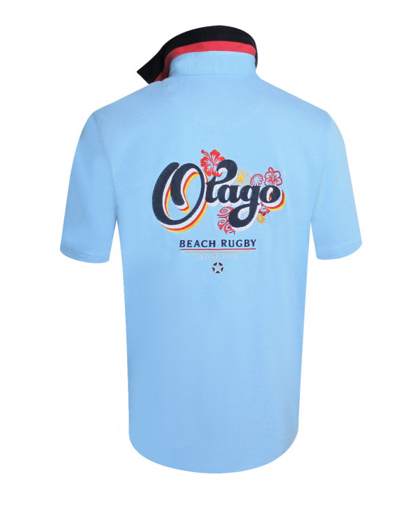 Polo OTAVINT manches courtes Otago rugby bleu ciel pour homme