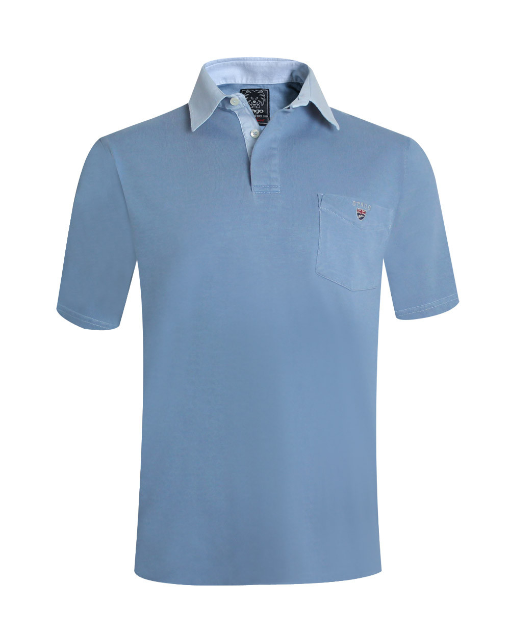 Polo CASA manches courtes Otago rugby riviera blue pour homme