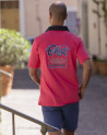 Polo PAGUETAG manches courtes Otago rugby corail pour homme