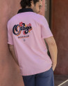 Polo OTAVINT manches courtes Otago rugby rose pour homme