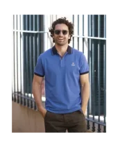 GRIFFAX POLO MC OTAGO BLEU LAVANDE GRIFFAX POLO MC OTAGO BLEU LAVANDE