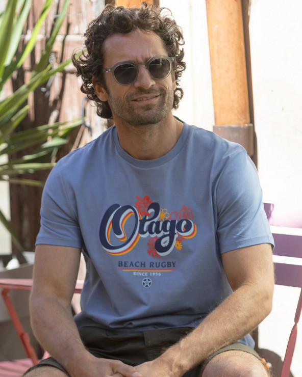Tee-shirt Otavint Otago rugby cool blue coton Bio pour homme