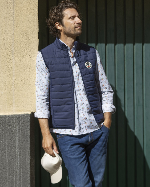 Doudoune sans manche TIKIJET bleu marine pour Homme