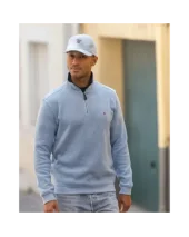24SW7 SWEAT COL ZIP OTAGO BLEU PASTEL 24SW7 SWEAT COL ZIP OTAGO BLEU PASTEL