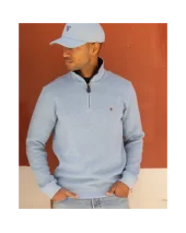 24SW7 SWEAT COL ZIP OTAGO BLEU PASTEL 24SW7 SWEAT COL ZIP OTAGO BLEU PASTEL