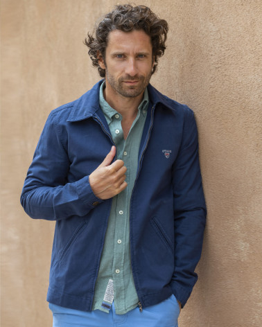 Blouson Brookly en Toile Otago Rugby indigo marine pour Homme