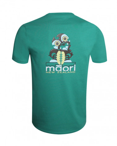 Tee-shirt Haast Otago rugby green gemstone coton Bio pour homme
