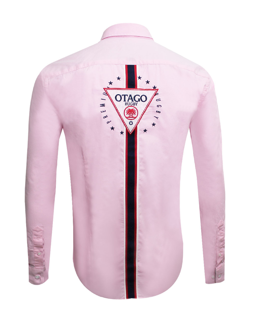 dos de la Chemise manches longues Arrow pour homme Otago rugby rose