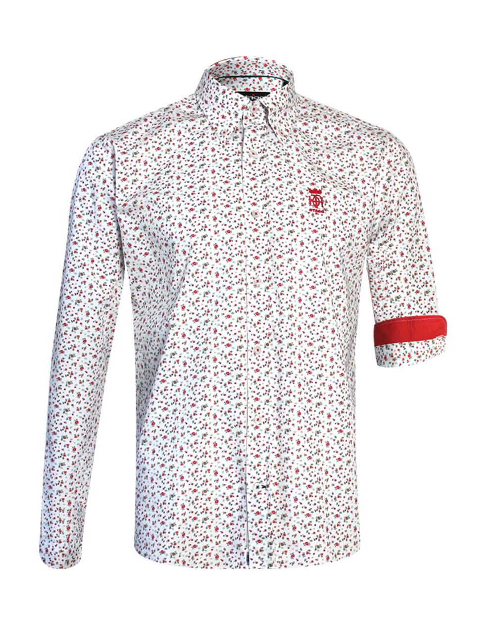 Chemise manches longues Bahia pour homme Otago rugby blanche à motifs